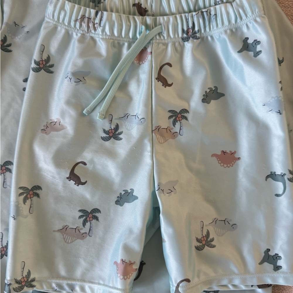 H&M Toddler Swim Rashguard Set Light Blue Size 3-4T - Picture 6 of 7